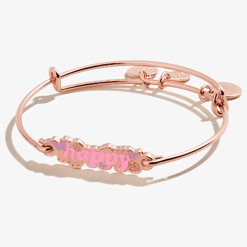 Once-A-Year Jewelry Deals – Shop Before They’Re Gone 'Happy' Inline Bangle Bracelet