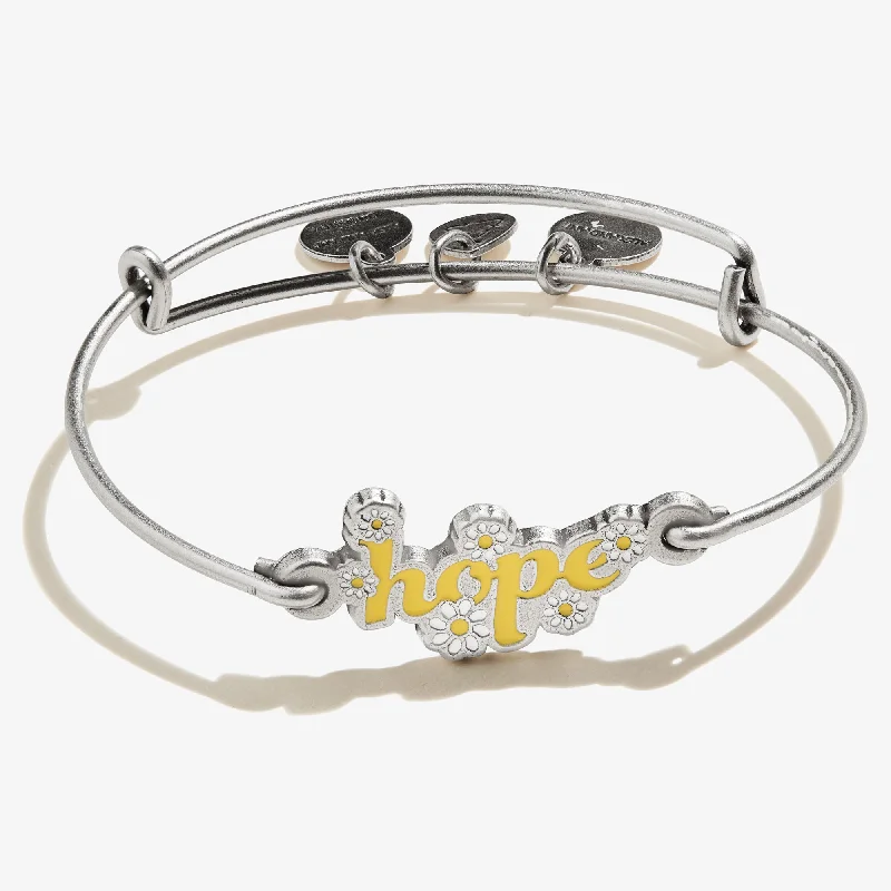 Trending Jewelry Now At Unbeatable Prices 'Hope' Inline Charm Bangle