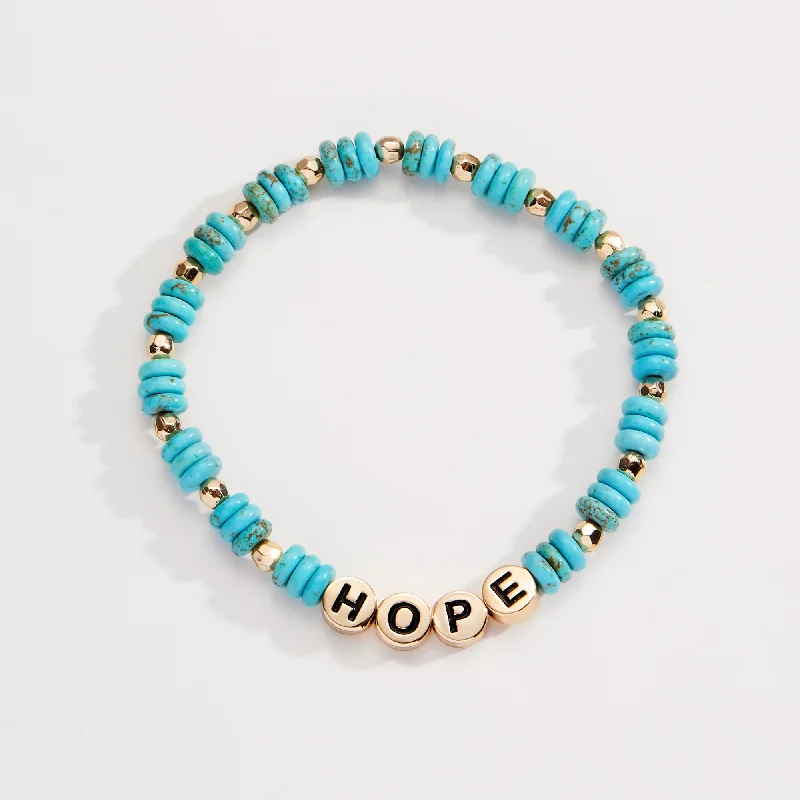 Huge Savings On Premium Jewelry Styles 'Hope' Turquoise Stretch Bracelet