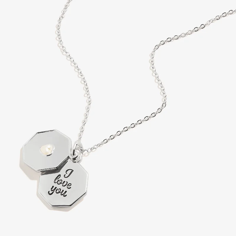 Unlock Unbeatable Jewelry Deals Before They’Re Gone 'I Love You' Slider Charm Necklace, Adjustable