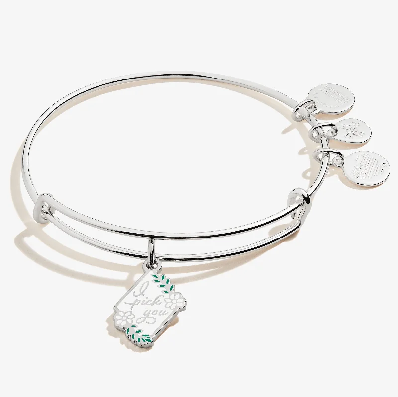 Elevate Your Jewelry Collection With Limited-Time Savings 'I Pick You' Charm Bangle