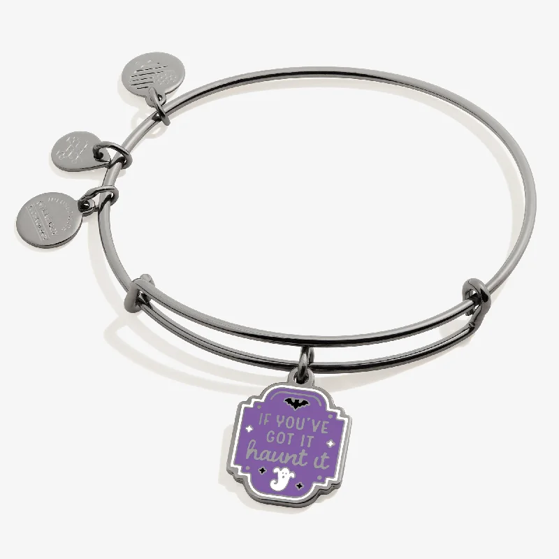 Affordable Elegance – Premium Jewelry At Special Prices 'If You've Got It Haunt It' Charm Bangle Bracelet