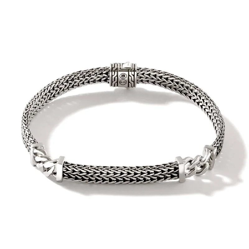 John Hardy Silver Chain Station Bracelet