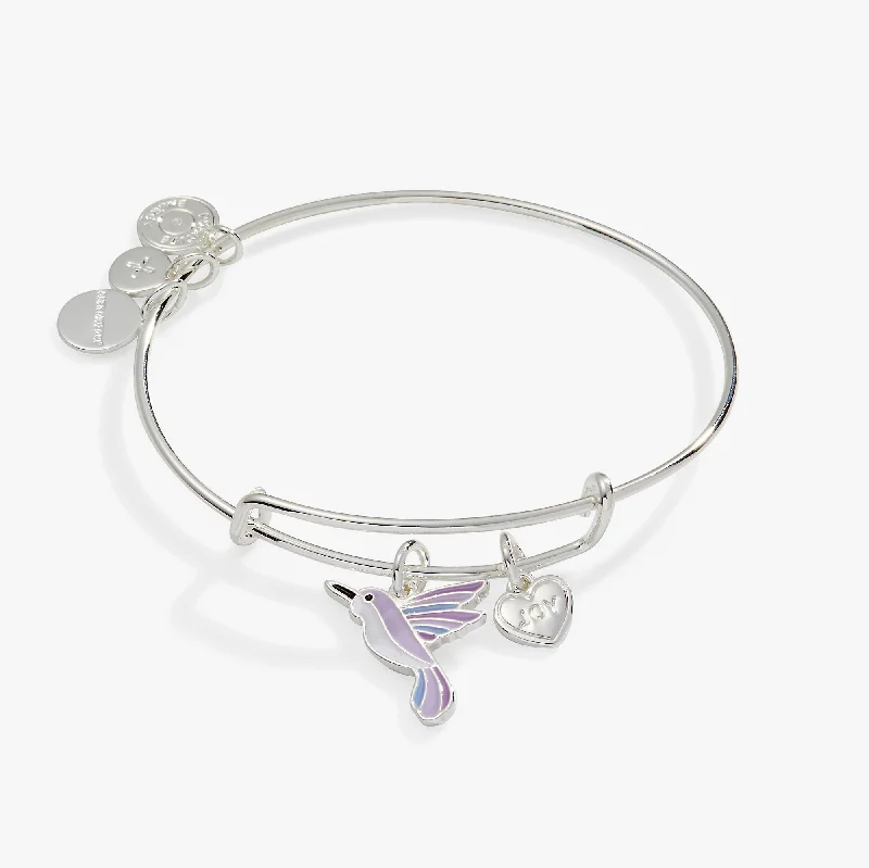 Premium Jewelry At Promotional Prices – Shine Today 'Joy' Hummingbird Duo Charm Bangle Bracelet