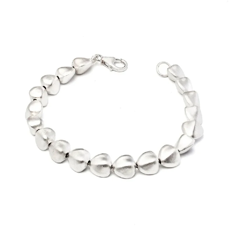 Kelim Sterling Silver Seed Bracelet 7.5"