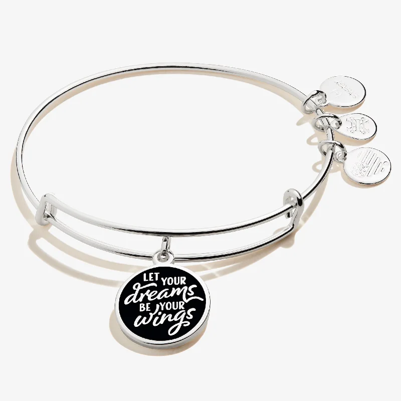 Exclusive Jewelry Sale – Limited-Time Discounts 'Let Your Dreams Be Your Wings' Charm Bangle