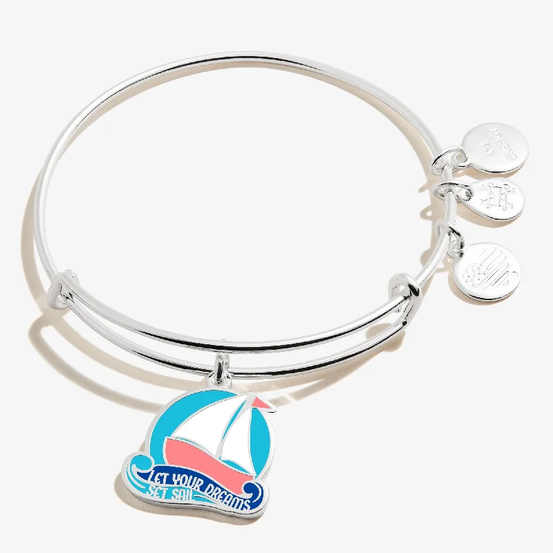 Get The Best Deals On Timeless Jewelry Pieces 'Let Your Dreams Set Sail' Charm Bangle