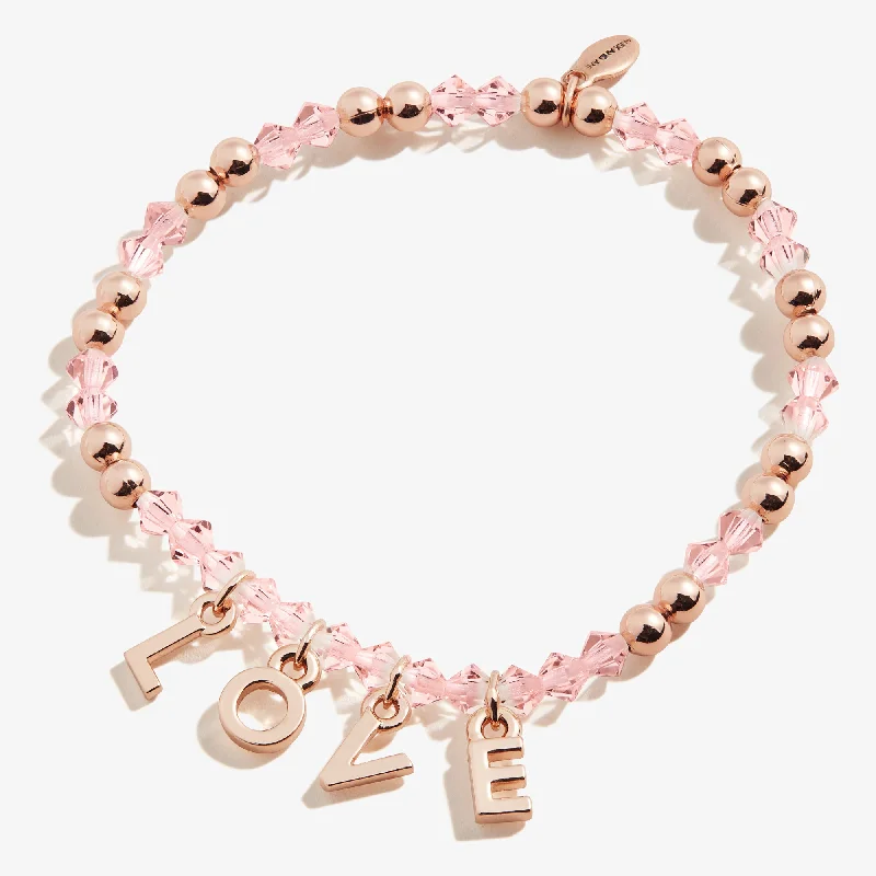 Shop Stylish Jewelry Now And Save Big 'Love' Stretch Charm Bracelet