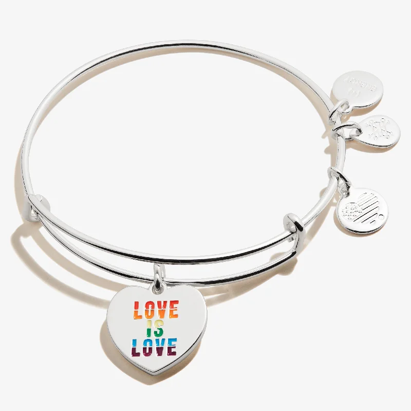 Best-Selling Jewelry Now Available At Special Deals 'Love is Love' Charm Bangle