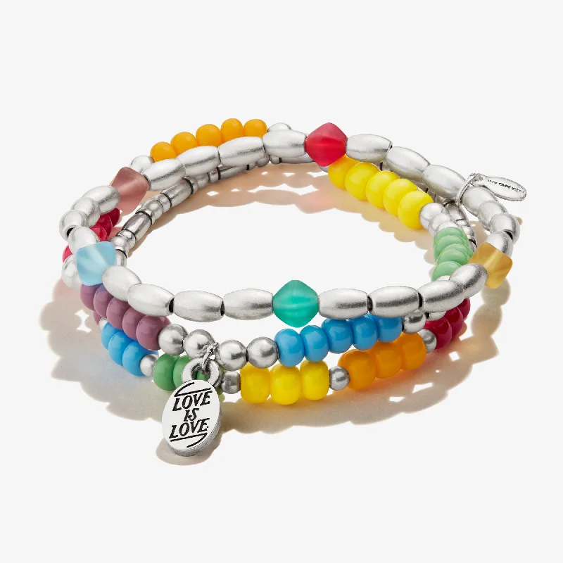 Exclusive Jewelry Discounts – Shop Now For Savings 'Love is Love' Stretch Bracelet, Set of 3