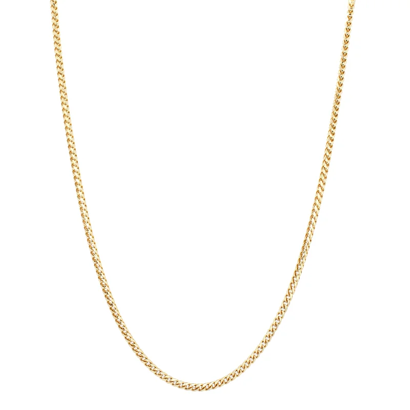 Jewelry Deals That Sparkle – Shop Today Modern Men's Solid 18k Yellow Gold 2.07mm Wheat Link Chain 20" Necklace 15.1g