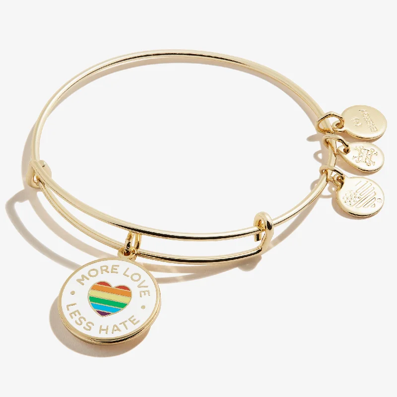 Buy More, Save More – Special Jewelry Discounts 'More Love Less Hate' Charm Bangle