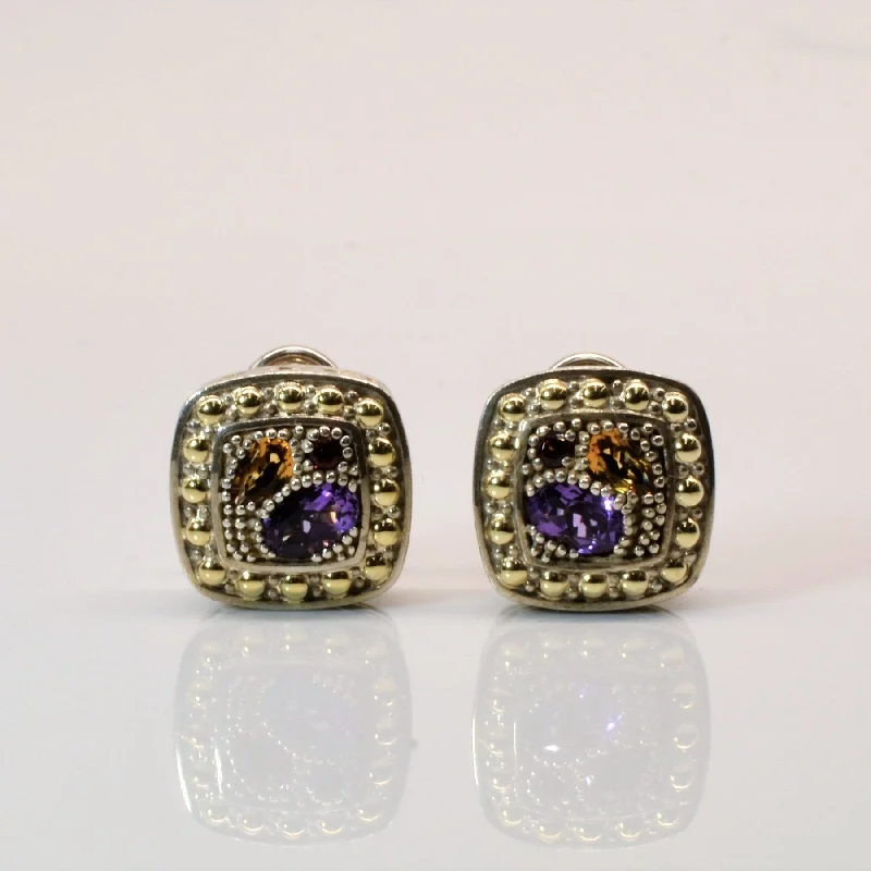 Luxury Jewelry Without The Luxury Price Tag 'Effy' Multi- Gemstones Stud Earrings | 1.28ctw |