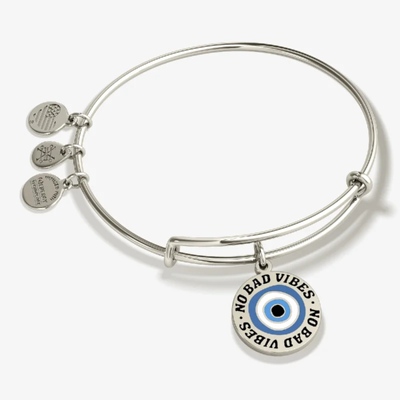 Timeless Beauty, Unbeatable Deals – Jewelry Sale On 'No Bad Vibes' Evil Eye Charm Bangle Bracelet