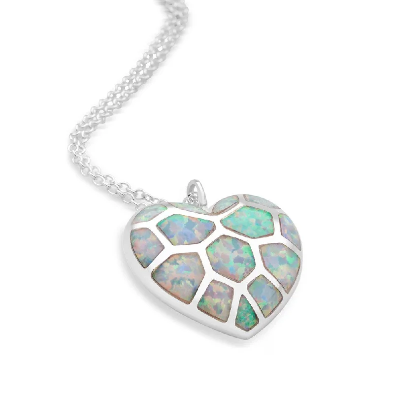 Opal Heart Chain