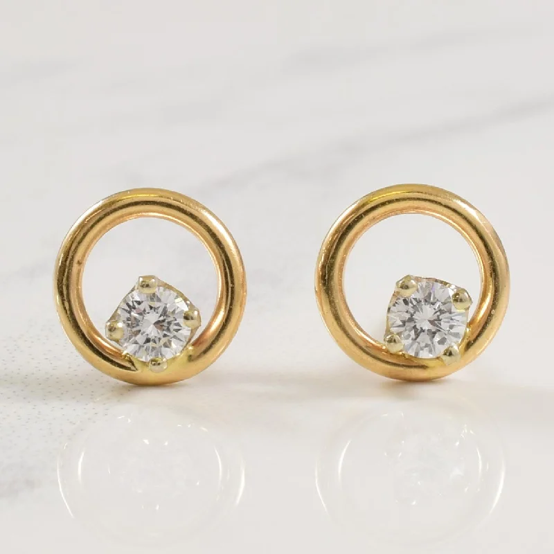 Timeless Jewelry, Timeless Savings – Don't Wait Open Circle Diamond Stud Earrings | 0.20ctw |