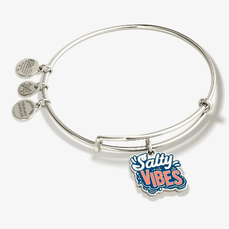 Classic And Modern Jewelry Styles On Sale 'Salty Vibes' Charm Bangle Bracelet