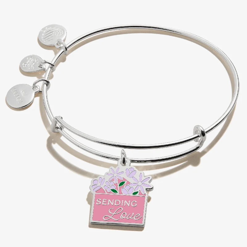 Glamorous Jewelry, Glamorous Deals – Shop Now 'Sending Love' Charm Bangle Bracelet