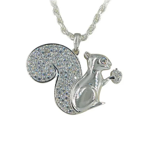 SILVER SQUIRREL PENDANT