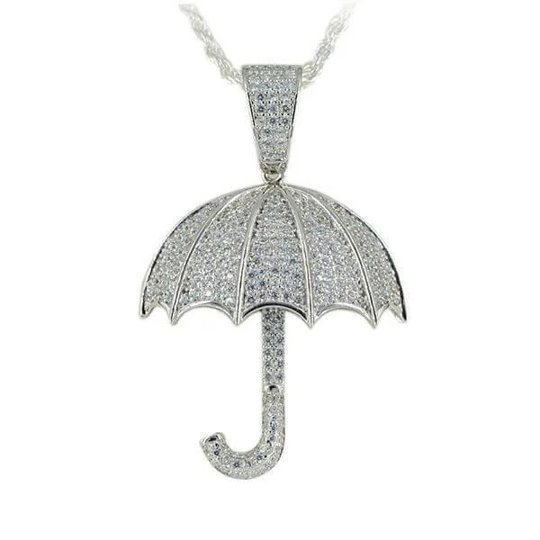 SILVER UMBRELLA PENDANT