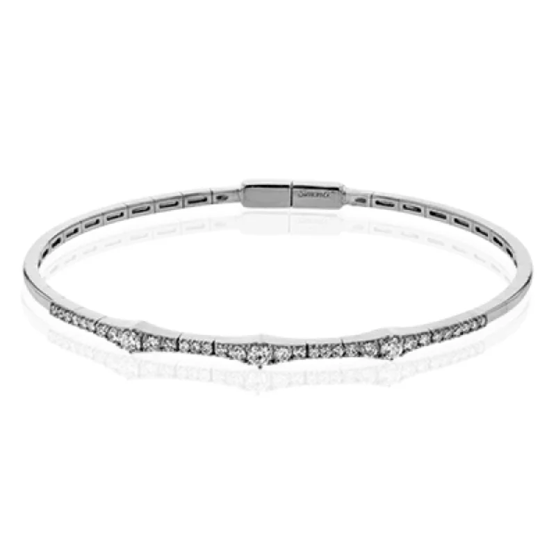 Simon G. 18k Diamond Bangle Bracelet