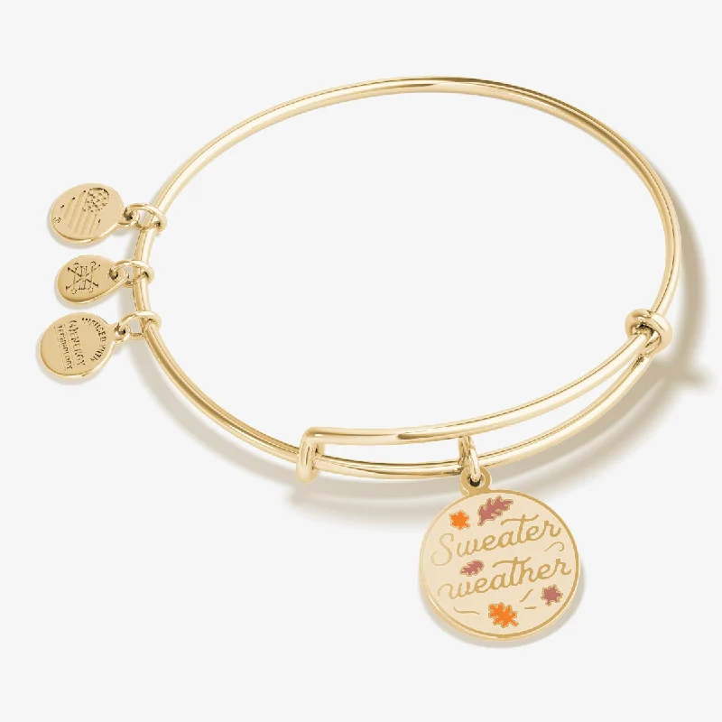 Seasonal Jewelry Clearance – Best Styles At The Lowest Prices 'Sweater Weather' Charm Bangle Bracelet