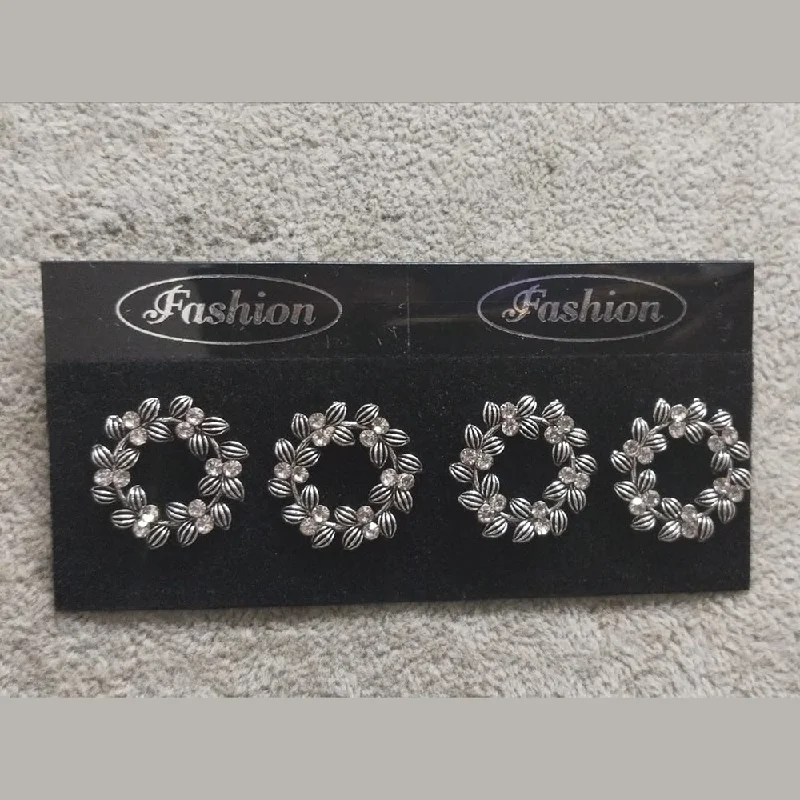 Trending Jewelry Styles Now At Limited-Time Discounts Tahura Oxidised Plated Stud Earrings