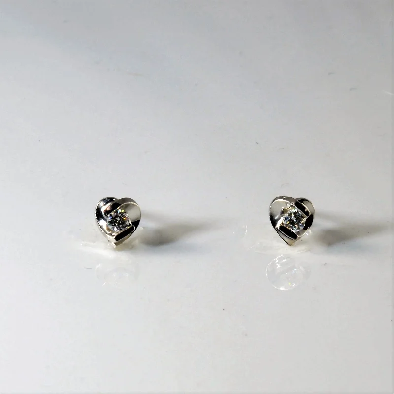 Exclusive Jewelry Sale – Sparkle For Less TSL' Tension Set Diamond Stud Earrings | 0.15ctw |