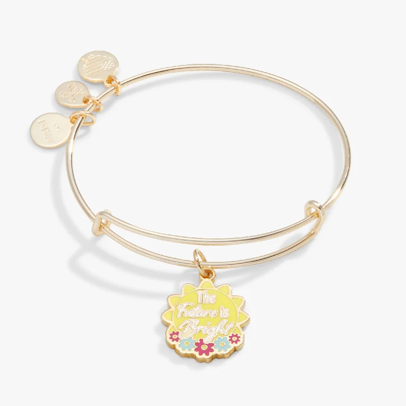 Breathtaking Jewelry At Limited-Time Savings 'The Future Is Bright' Charm Bangle Bracelet