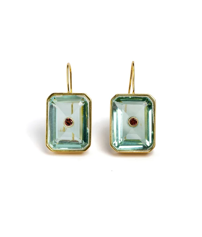 Buy More, Save More On Stunning Jewelry Pieces Tile Earrings in Aqua