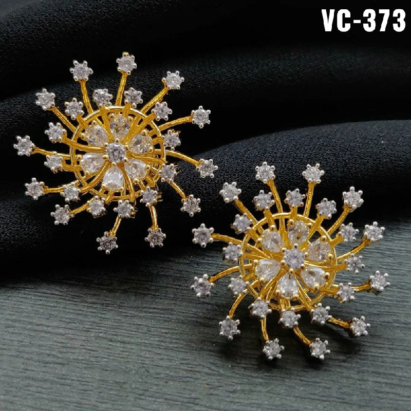 Exclusive Gemstone Jewelry At Special Prices Vivah Creation Gold plated AD Stone Stud Earrings