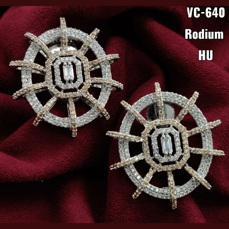 Shine In Style – Shop Jewelry Discounts Today Vivah Creation Silver Plated AD Stone Stud Earrings