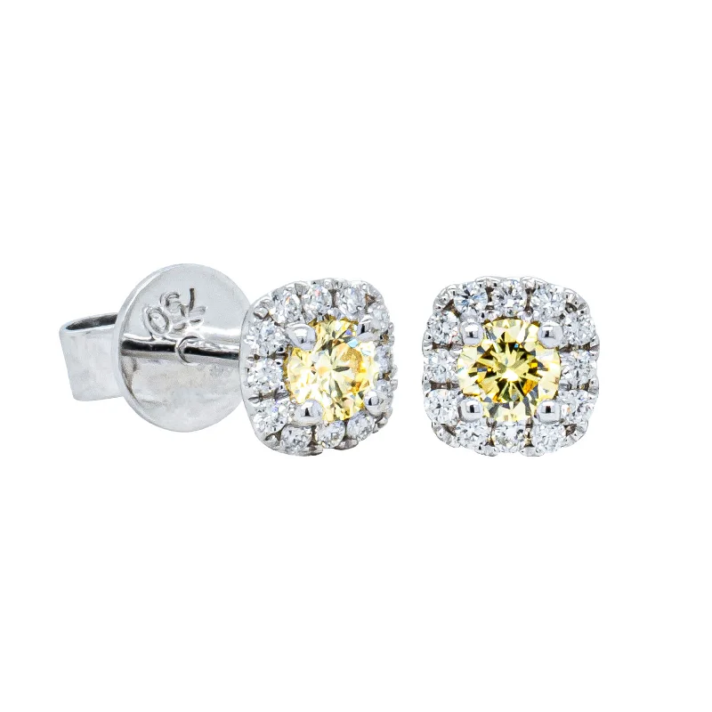 Huge Markdowns On Premium Jewelry Styles 18ct White Gold .30ct Diamond Peony Stud Earrings