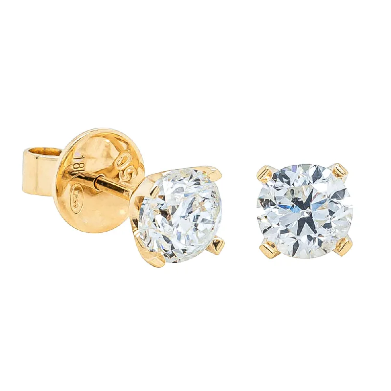 Grab Stylish Jewelry Before The Sale Ends 18ct Yellow Gold 2.00ct Diamond Blossom Stud Earrings