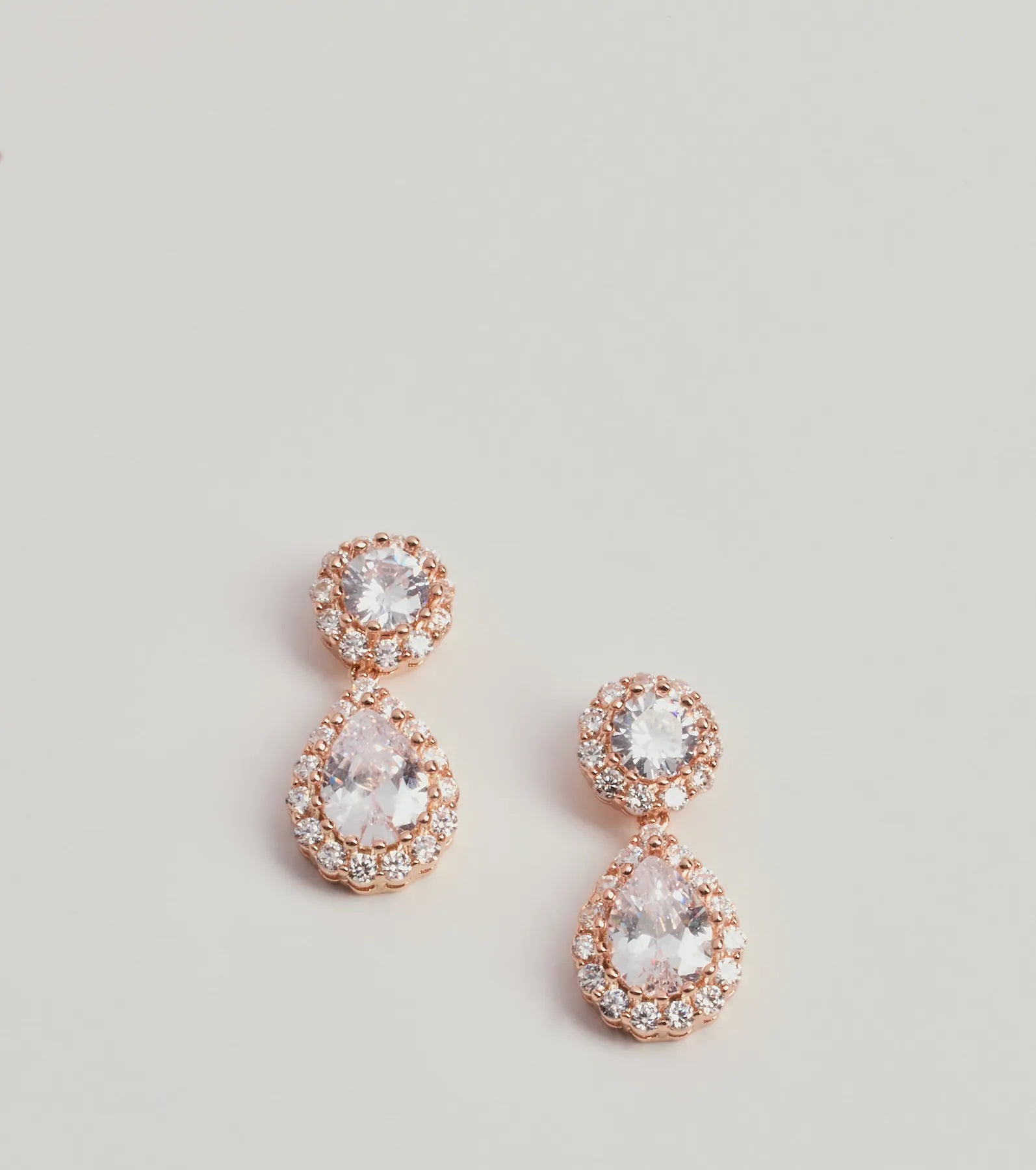 Get Your Favorite Jewelry At The Best Price Dainty Glitz Rhinestone Drop Stud Earrings